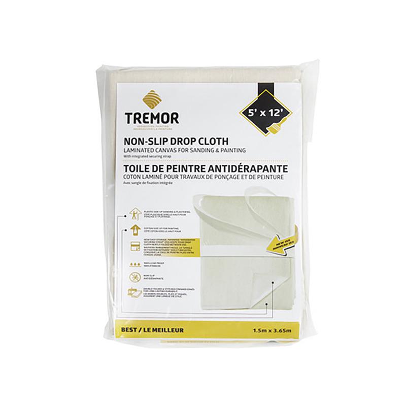 Toile de peintre pour ponage et peinture, 5' x 12'