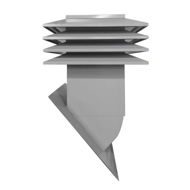 Ventilateur dentretoit OPTI-A412 rglable  4 ailettes pour toit inclin, gris