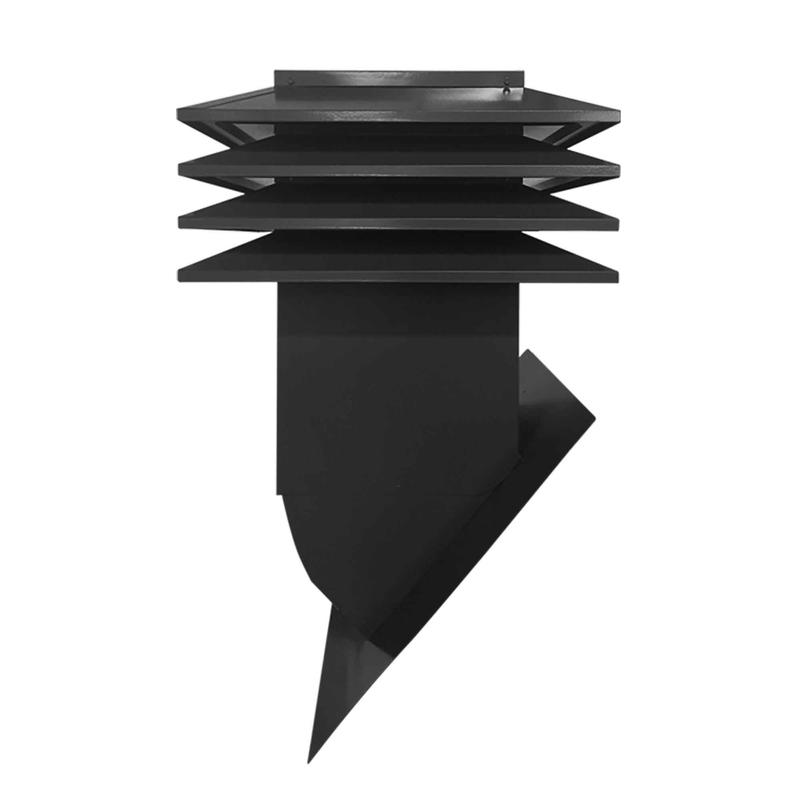 Ventilateur dentretoit OPTI-A412 rglable  4 ailettes pour toit inclin, noir