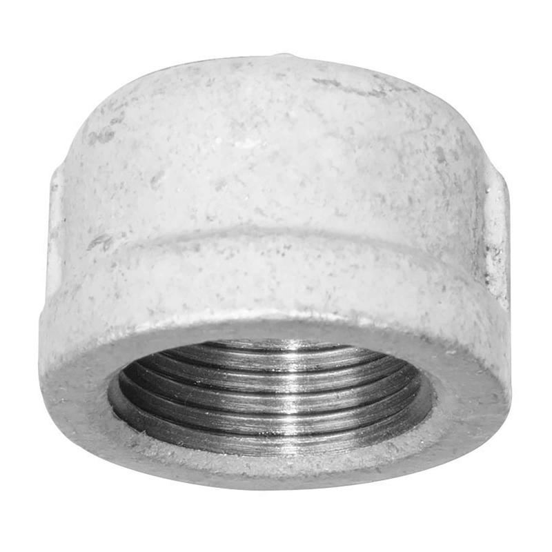 Raccord capuchon en fonte galvanise, 1-1/2"