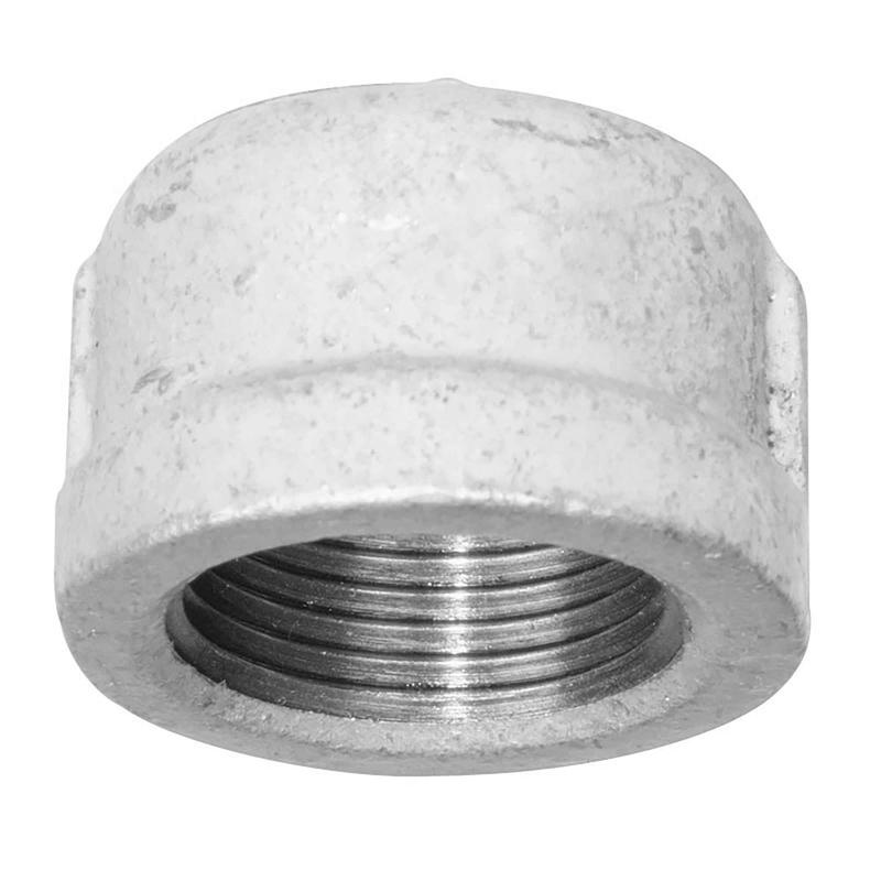Raccord capuchon en fonte galvanise, 1-1/4"