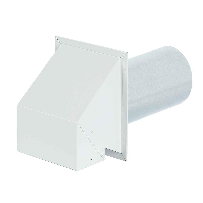 vent d'vacuation et d'entre d'air mural robusteR2 peint en blanc, 6"