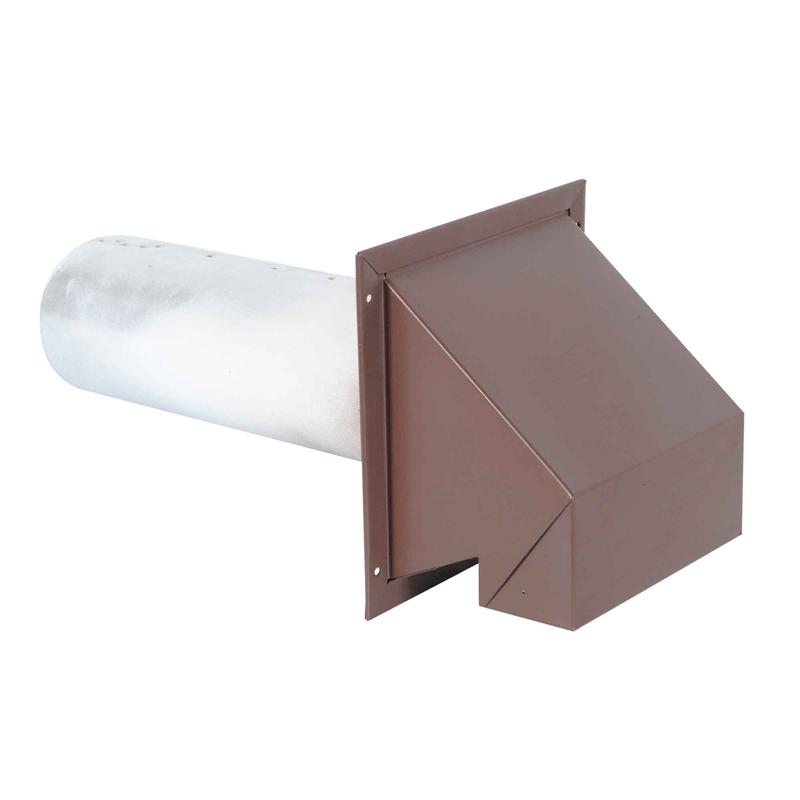 vent d'vacuation et d'entre d'air mural robusteR2 peint en brun, 4"