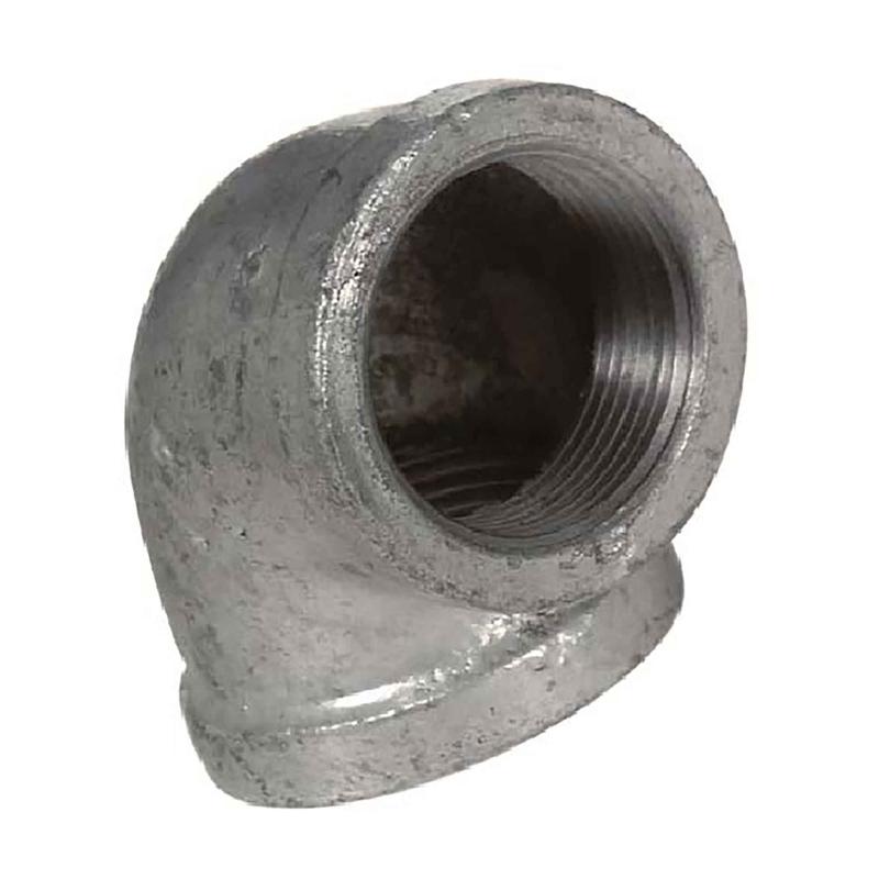 Raccord en coude de 90 en fonte galvanise, 1" x 1"