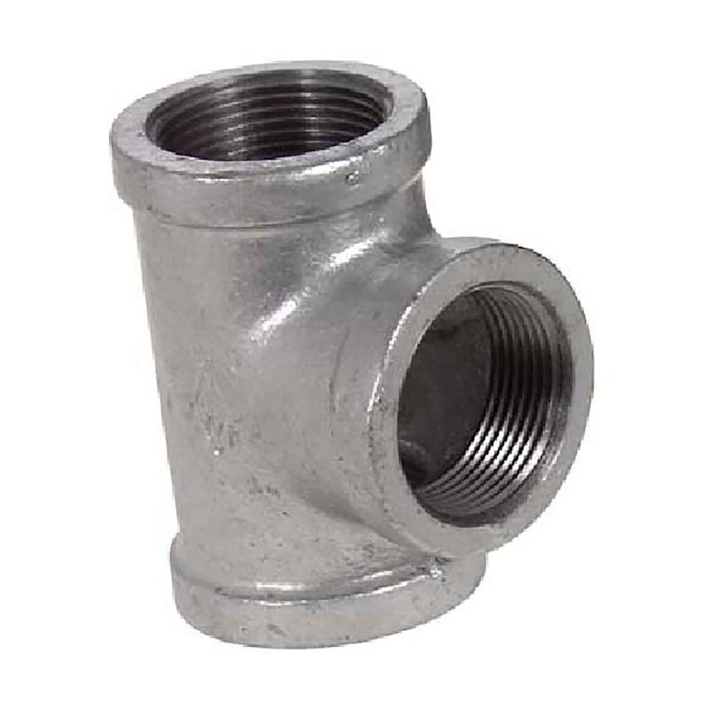 Raccord en ''T'' en fonte galvanise, 1-1/2" x 1-1/2" x 1-1/2"