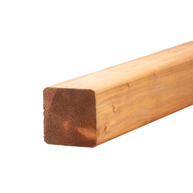 Bois d'pinette Premium au coin rond, 4" x 4" x 8'