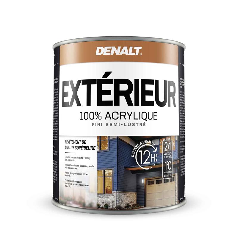 Revtement Extrieur 100 % acrylique semi-lustr base neutre, 875 ml
