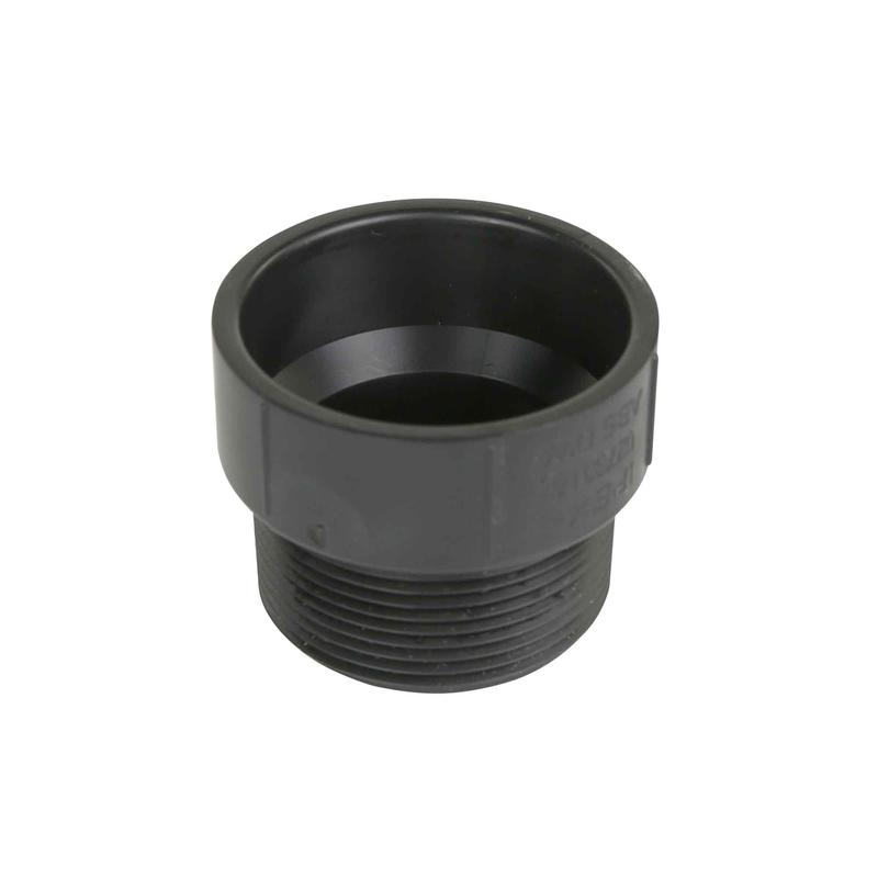 Adaptateur mle ABS-DWV femelle x mle filet, 1-1/2"