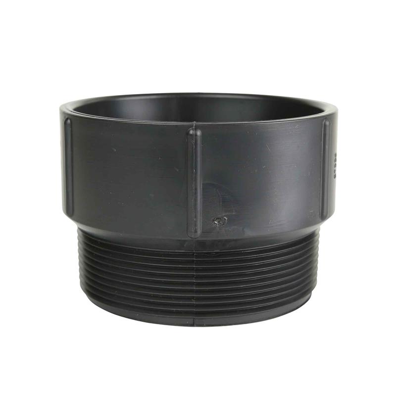 Adaptateur mle ABS-DWV femelle x mle filet, 4"