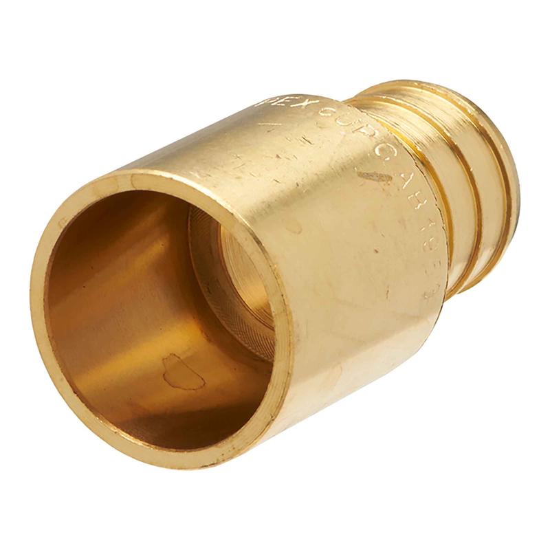 Adaptateur mle PEX- cuivre en en laiton sans plomb, 3/4"