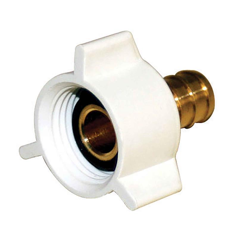 Adaptateur pivotant PEX x FIP en laiton sans plomb avec crou en plastique, 3/4"