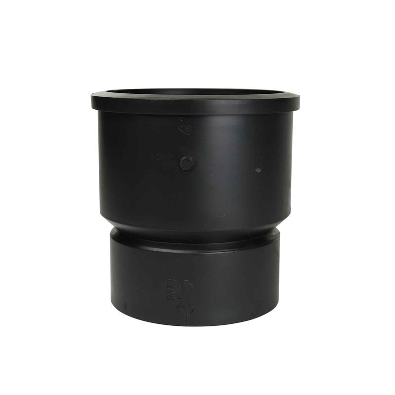 Adaptateur pour fonte ABS-DWV femelle x DWV mle, 4" x 3"