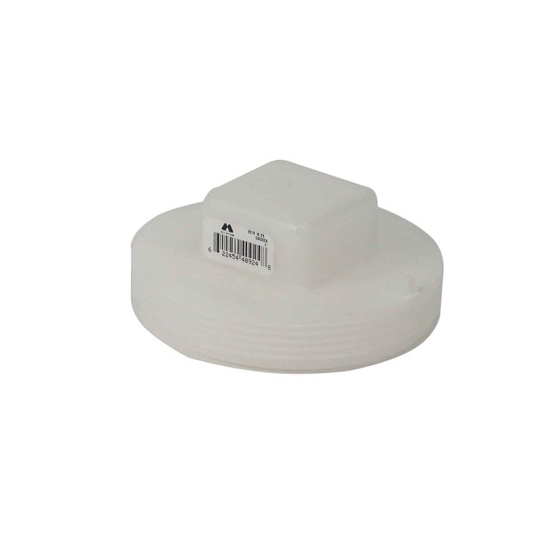 Bouchon mle pour regard PVC-BDS mle filet, 4"