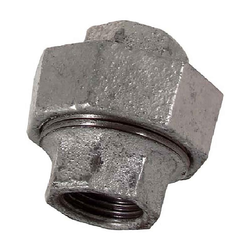Raccord union en fonte galvanise, 3/4"
