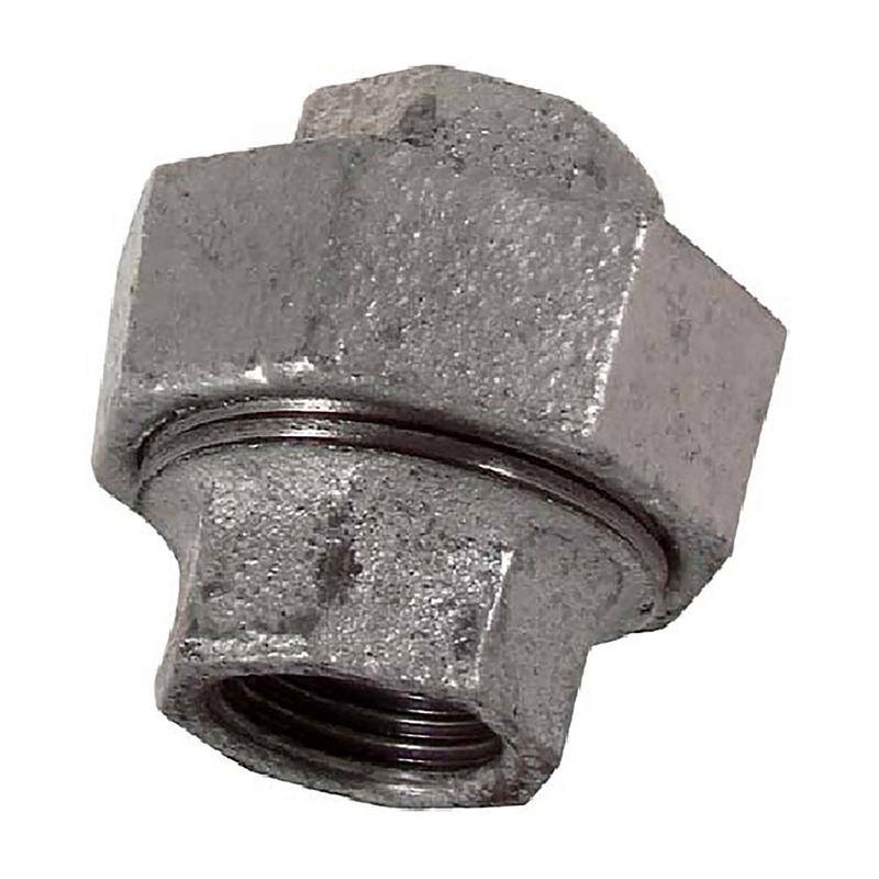 Raccord union en fonte galvanise, 3/8"