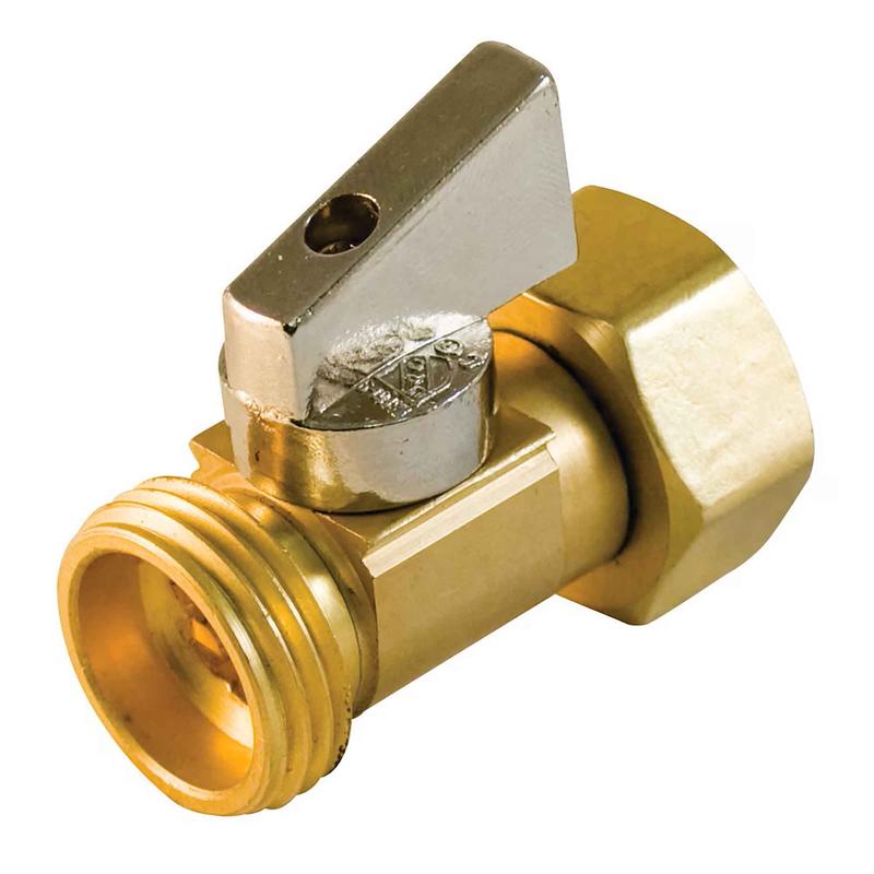 Valve de boyau darrosage en laiton massif, 3/4" x 3/4"