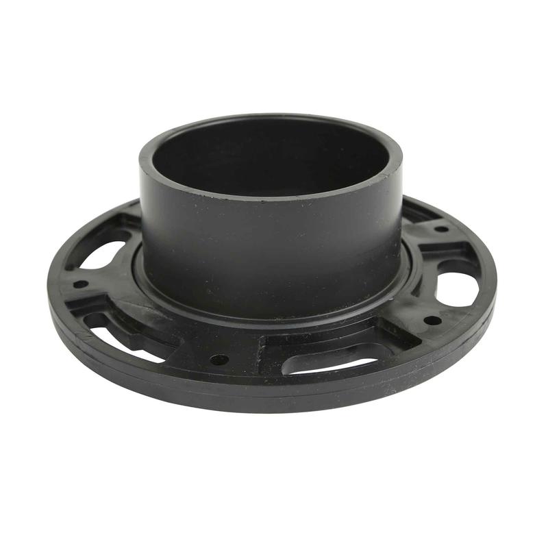 Bride de toilette rglable avec bouchon dessai ( affleurement) ABS-DWV femelle, 4" x 3"