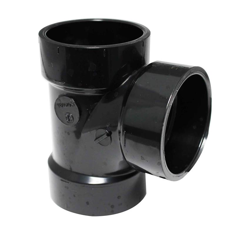 Raccord en ''T'' pour sanitaire ABS-DWV femelle, 1-1/2"