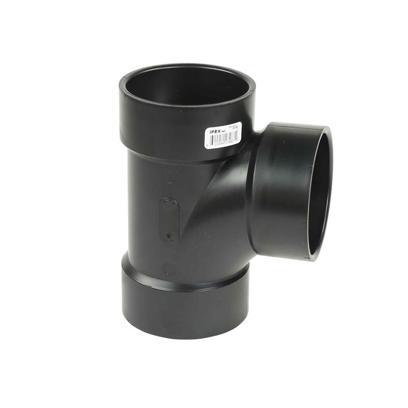 Raccord en ''T'' pour sanitaire ABS-DWV femelle, 3"