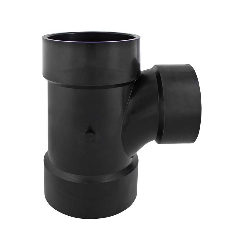 Raccord en ''T'' pour sanitaire ABS-DWV femelle, 4" x 3"