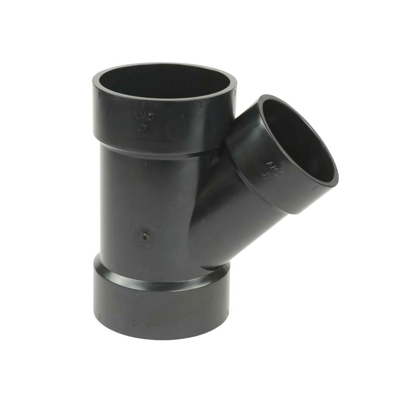 Raccord en Y de 45 ABS-DWV femelle, 4" x 3"