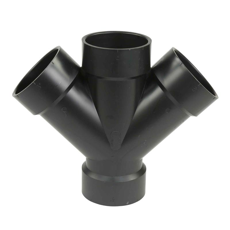 Raccord en Y de 45 double ABS-DWV femelle, 3"