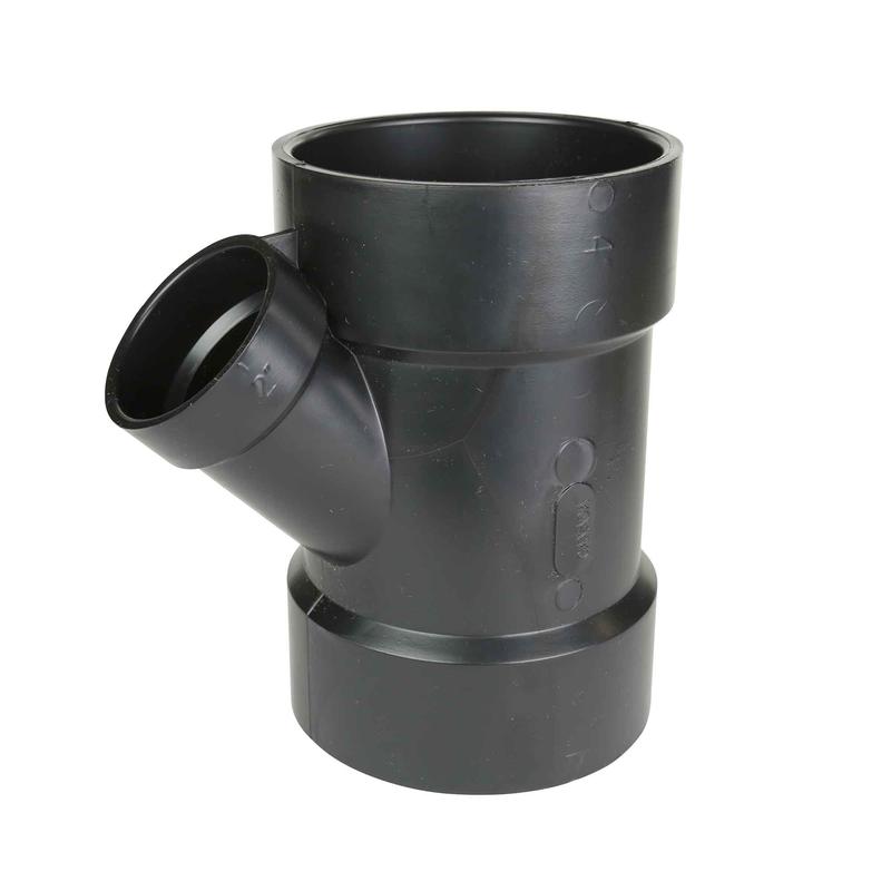 Raccord en Y de 45 en ABS-DWV femelle, 4" x 2"