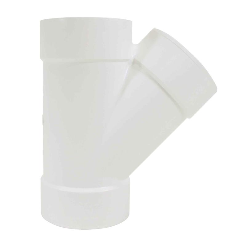 Raccord en Y de 45 en PVC-BDS femelle, 3"