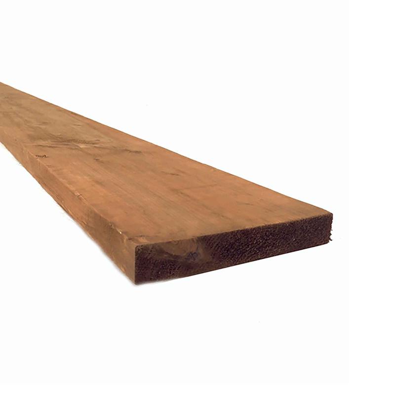 Bois trait brun de Premire Qualit, 2" x 10" x 12'