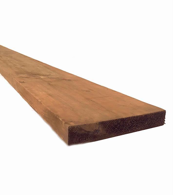 Bois trait brun de Premire Qualit, 2" x 10" x 8'