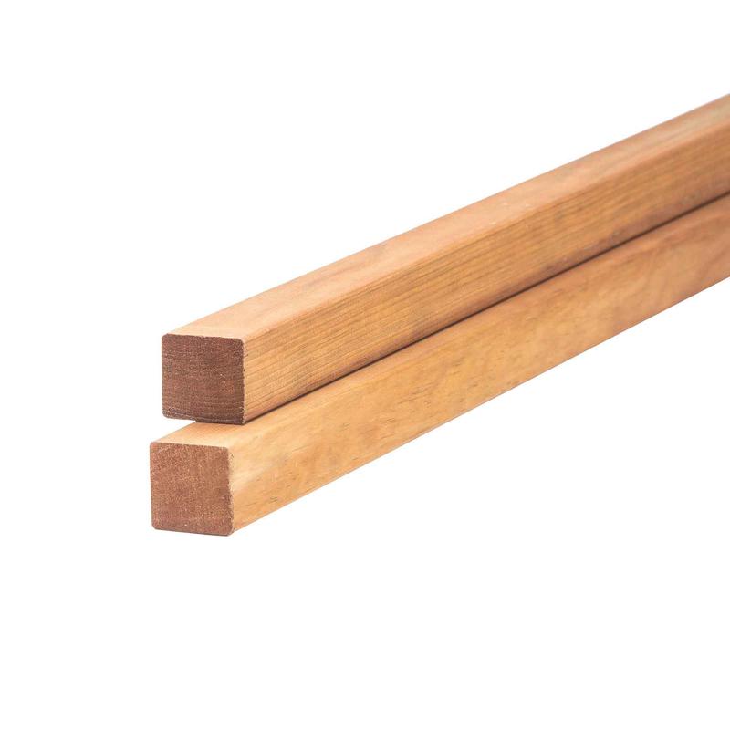 Bois trait brun de Premire Qualit, 2" x 2" x 8'