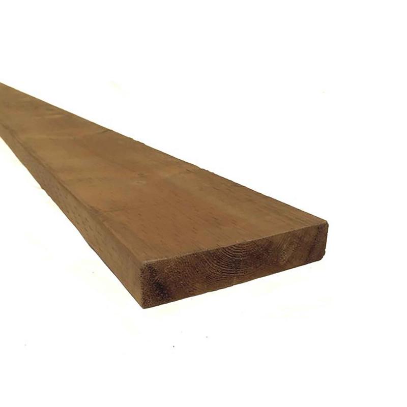 Bois trait brun de Premire Qualit, 2" x 8" x 10'