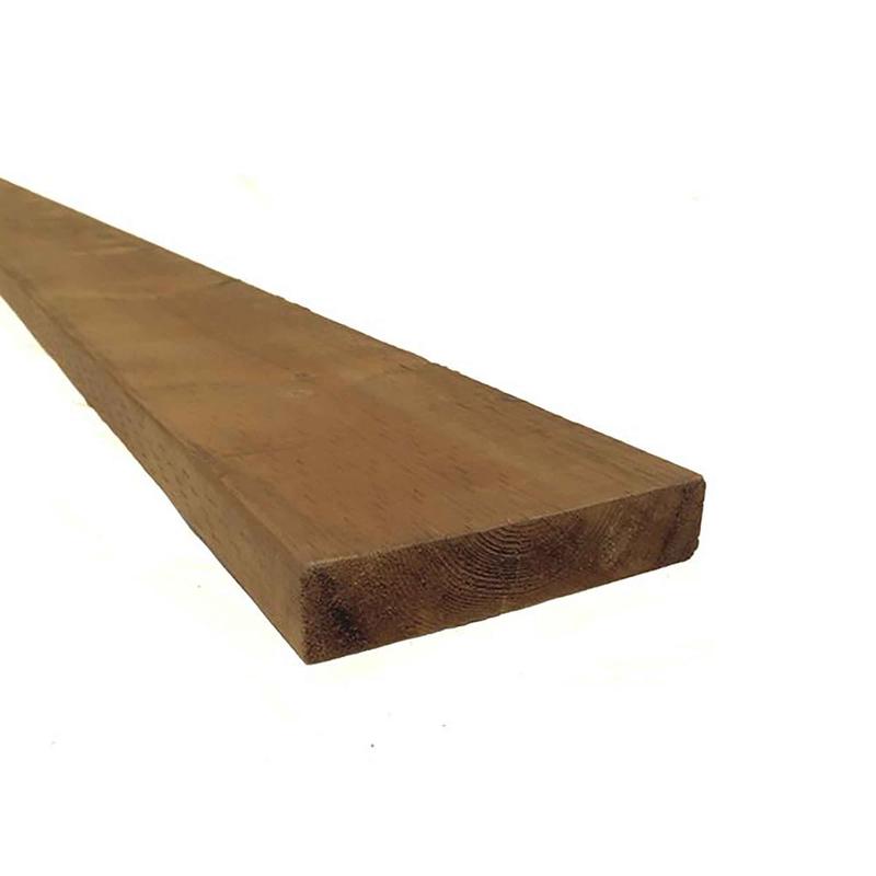 Bois trait brun de Premire Qualit, 2" x 8" x 12'