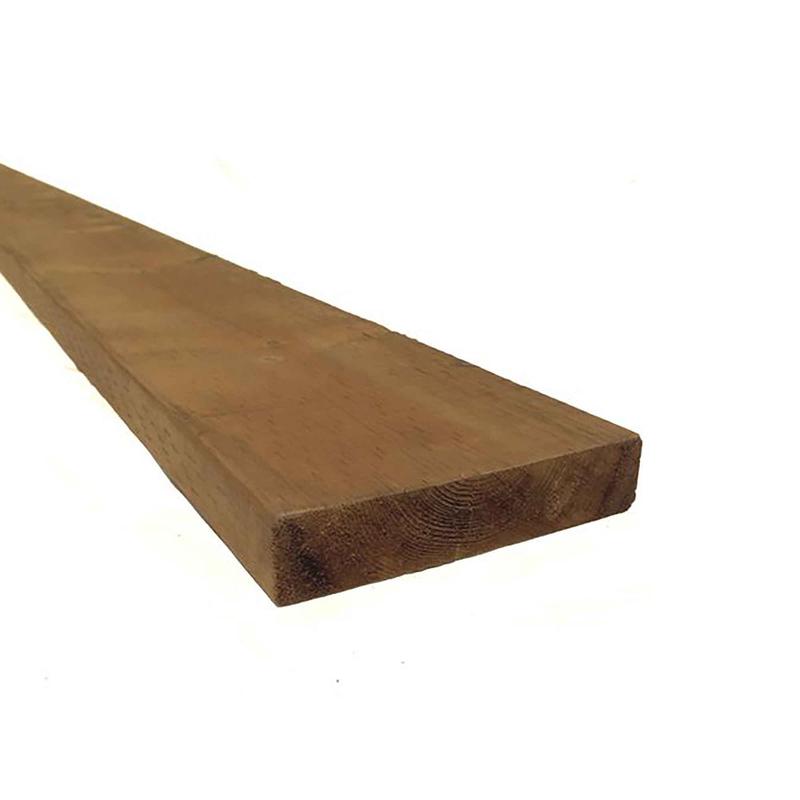 Bois trait brun de Premire Qualit, 2" x 8" x 14'