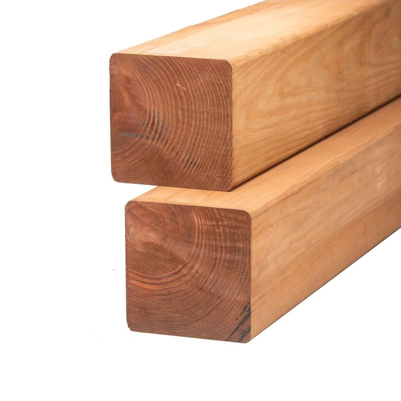 Bois trait brun de Premire Qualit, 6" x 6" x 10'