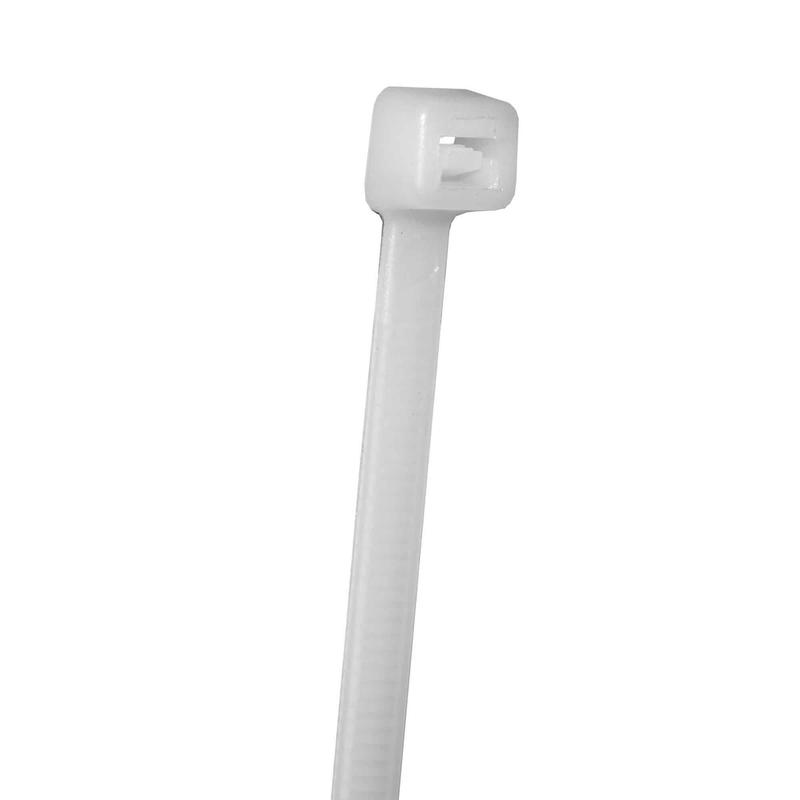 Attache en nylon blanc de 11'', 100 units