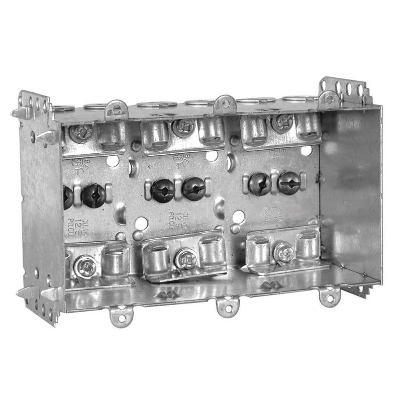Bote lectrique rectangulaire non regroupable pour (3) dispositifs, 2-1/2'' de profondeur (37,5 po3)