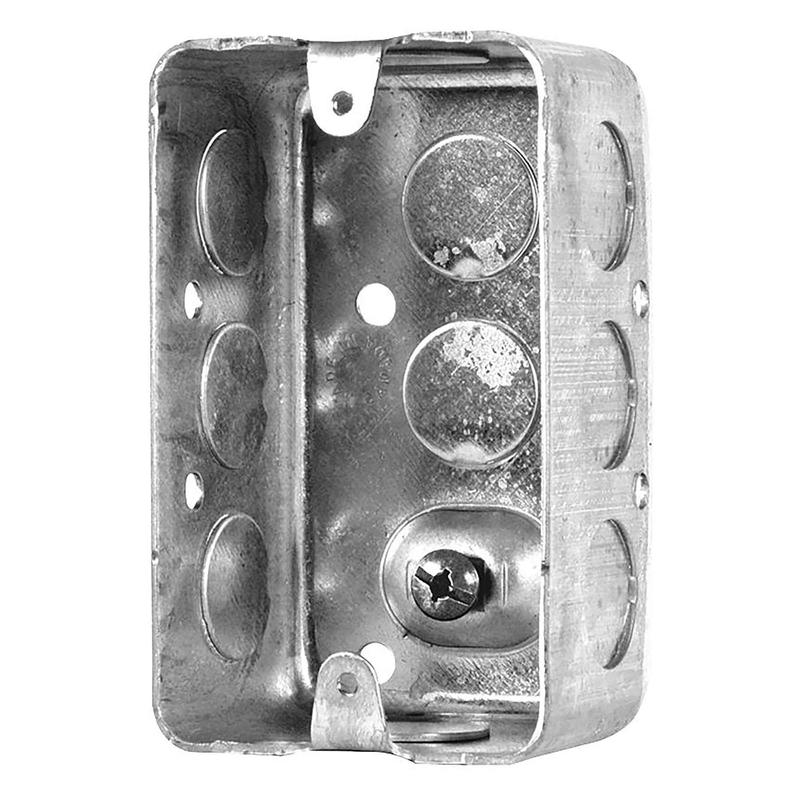 Bote lectrique rectangulaire pour (1) dispositif  10 entres dfonables, 1-7/8'' de profondeur (16,5 po3)