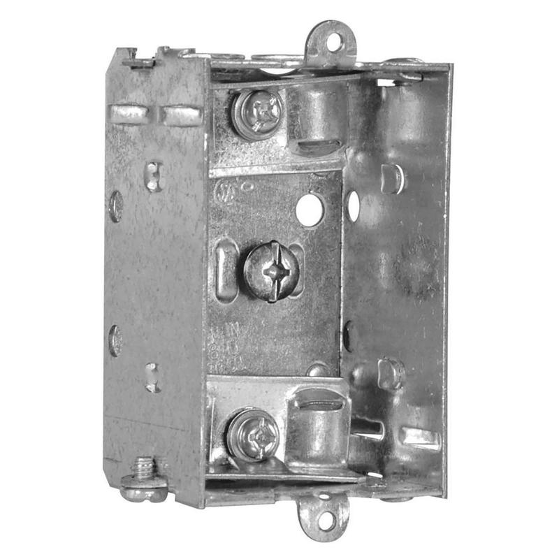 Bote lectrique rectangulaire regroupable pour (1) dispositif, 1-1/2'' de profondeur (8 po3)