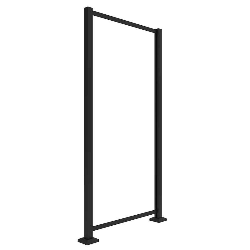 Structure en noir pour (1) panneau dcoratif de 34'' x 68''  installation  la verticale, 36'' x 73''