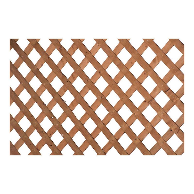Treillis dintimit rgulier en bois trait brun, 4' x 8' x 2-5/8''