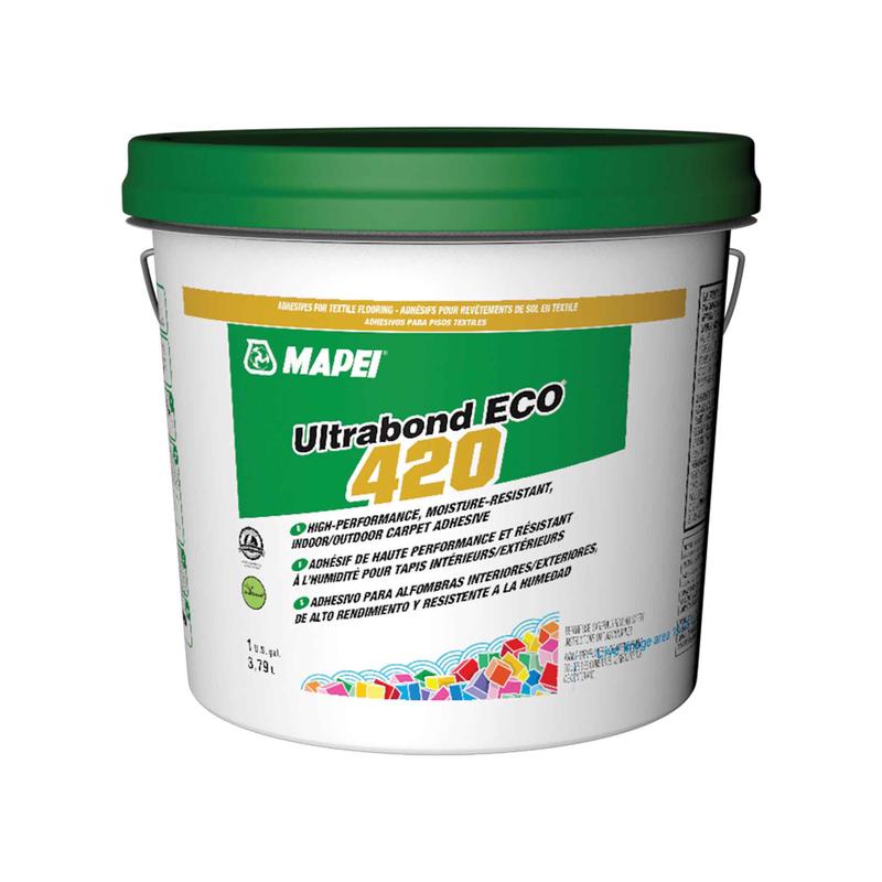Adhsif de haute performance et rsistant  lhumidit pour tapis intrieurs / extrieurs Ultrabond Eco 420, 3,79L