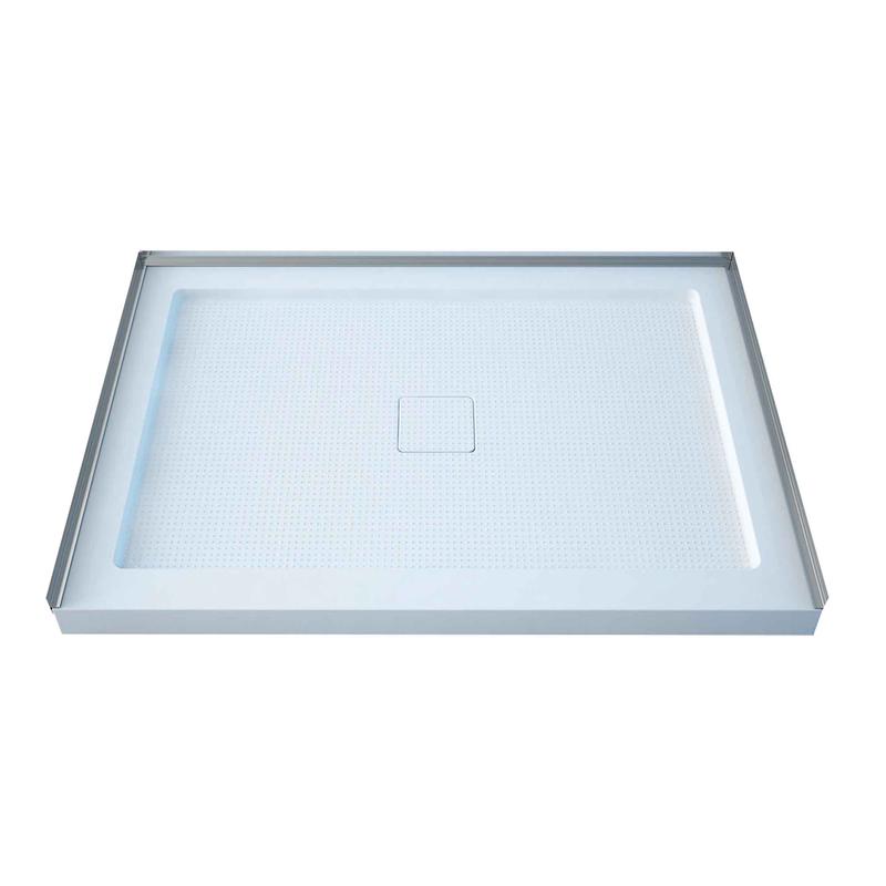 Base de douche en acrylique blanche, 60" x 36" x2-1/2"