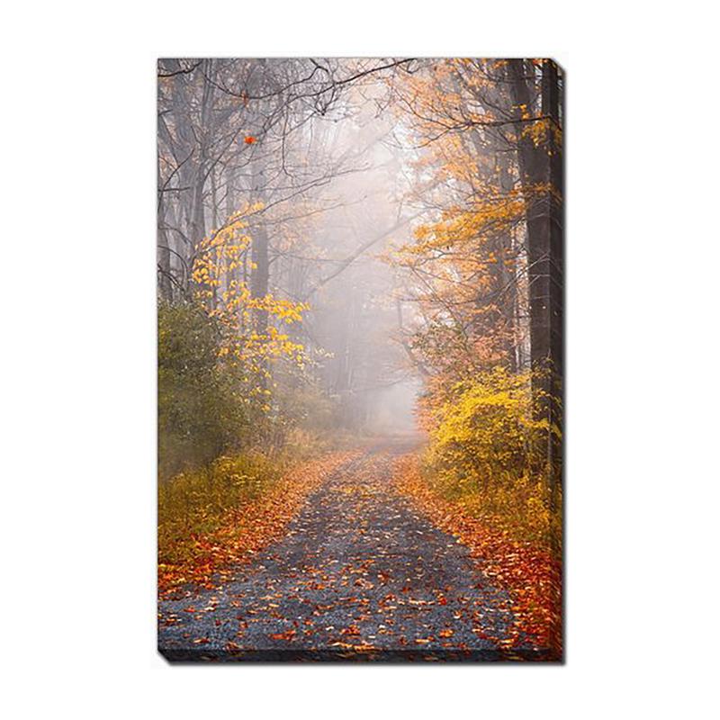 Canevas sentier d'automne 22 ''x 28"