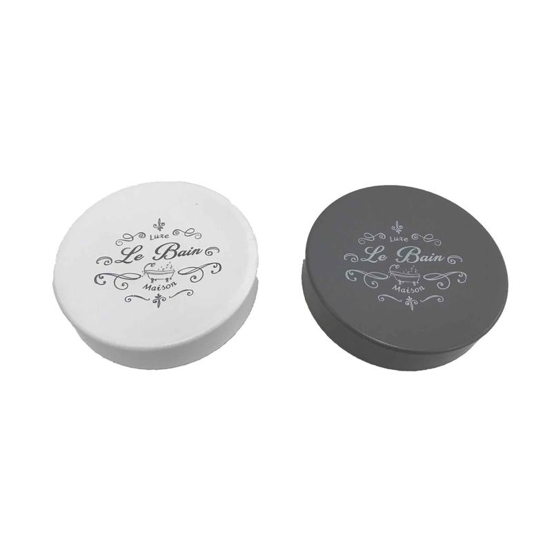 Porte-savon avec inscription "Le Bain", 2 choix de couleurs