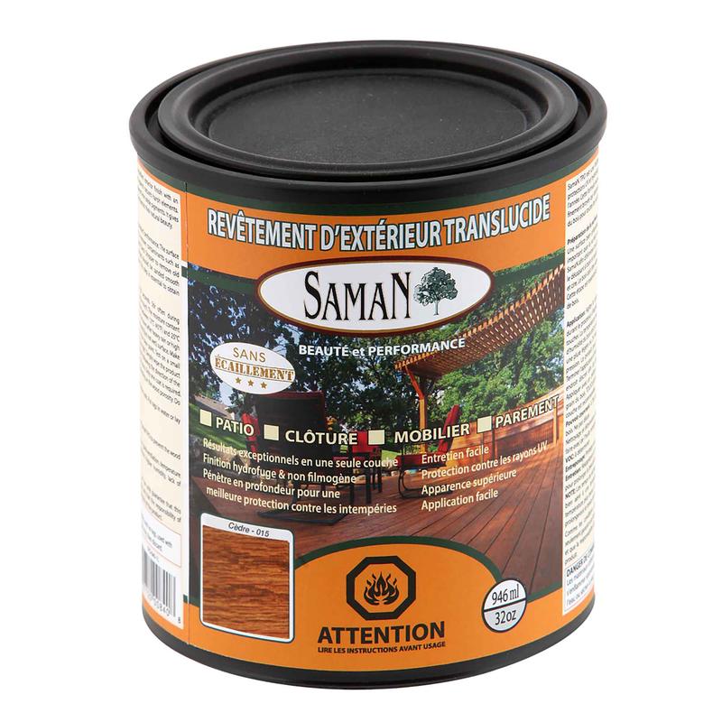 Revtement d'extrieur translucide Cdre, 946 ml