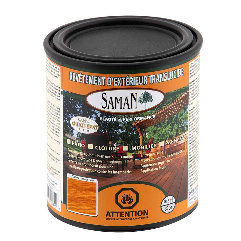 Revtement d'extrieur translucide Chne naturel, 946 ml