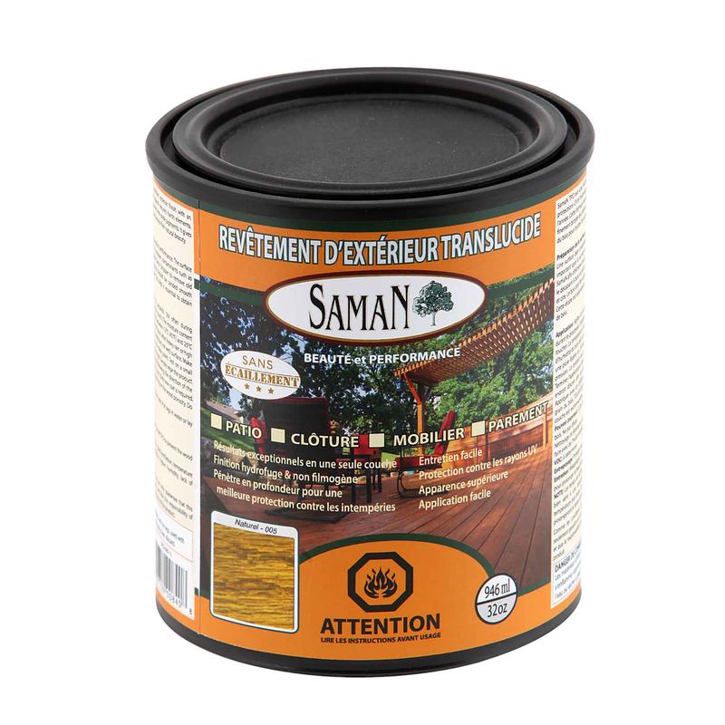 Revtement d'extrieur translucide Naturel, 946 ml