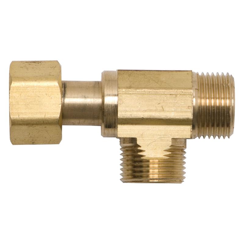 Adaptateur et "T" en laiton femelle, 3/8''
