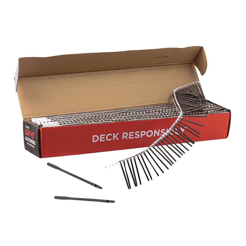 Bande de vis  tte de 3" pour planches de terrasse et installation avec Camo Drive, 1 000units